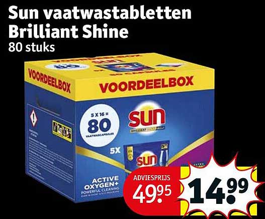 Sun vaatwasteabletten Brilliant Shine