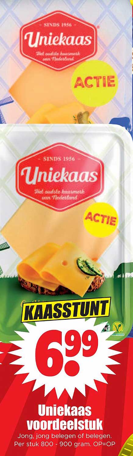 Uniekaas voordelestuk