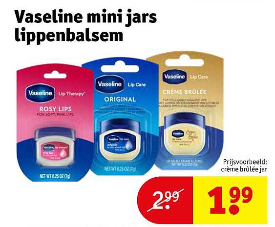 Vaseline mini jars lippenbalsem