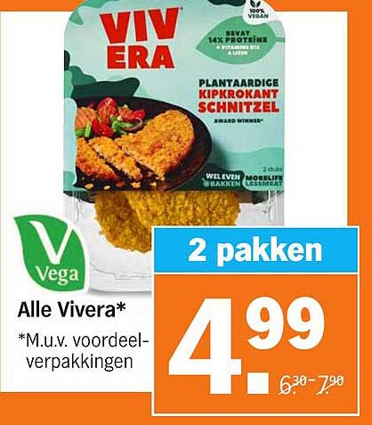 VIVERA Plantaardige Kipkrokant Schnitzel