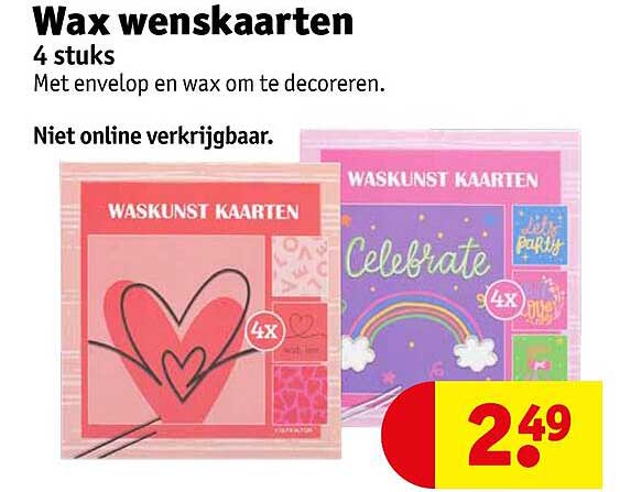 Wax wenskaarten