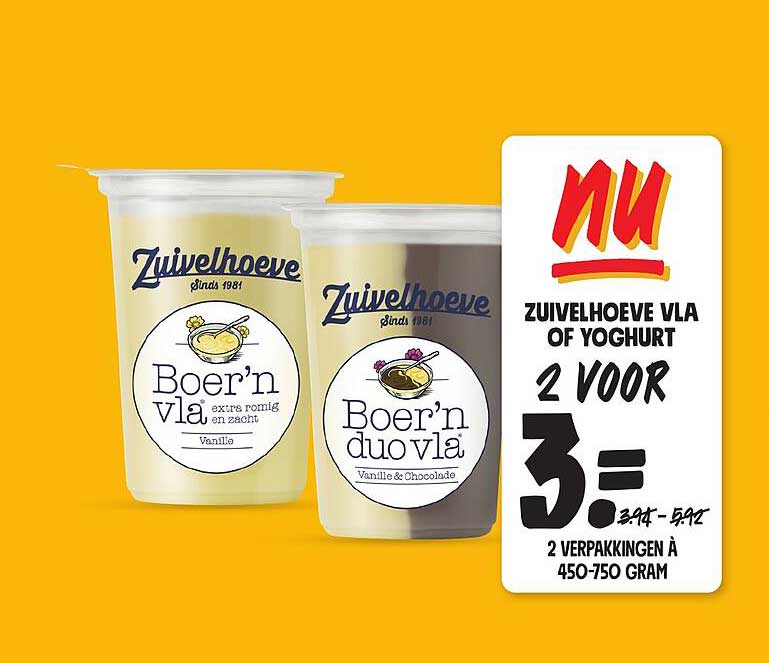 ZUIVELHOEVE VLA OF YOGHURT