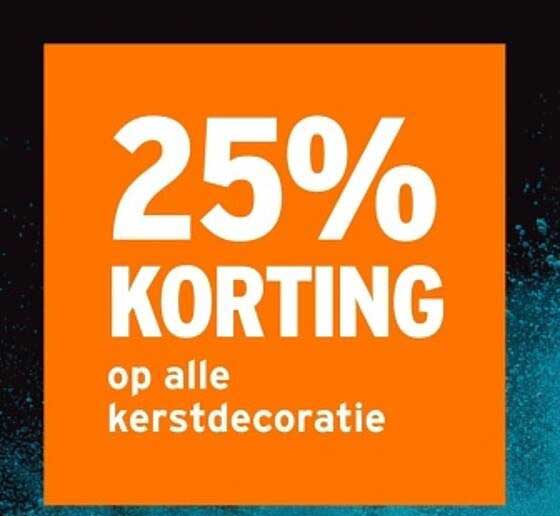 25% KORTING op alle kerstditemen