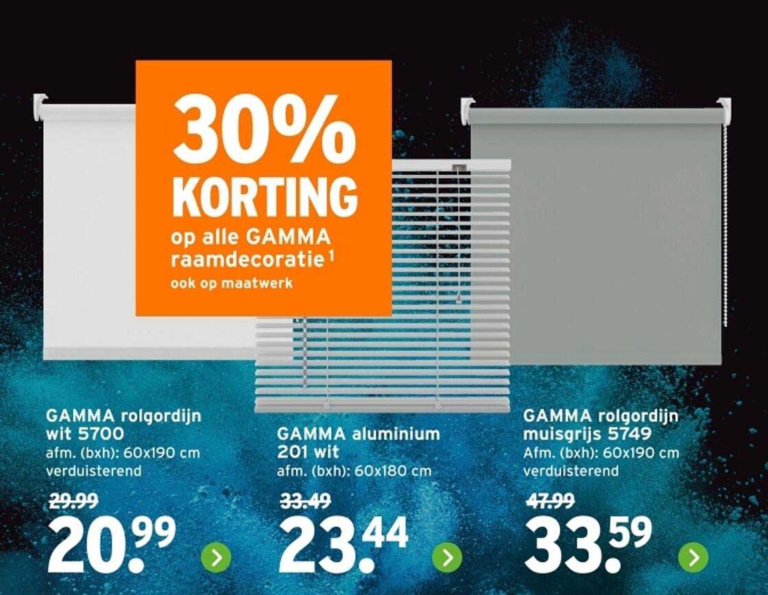 30% KORTING op alle GAMMA raambdecoratie1