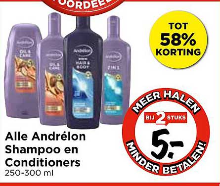 Alle Andrélon Shampoo en Conditioners