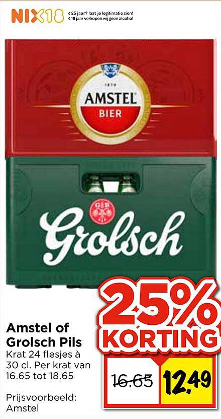 Amstel of Grolsch Pils