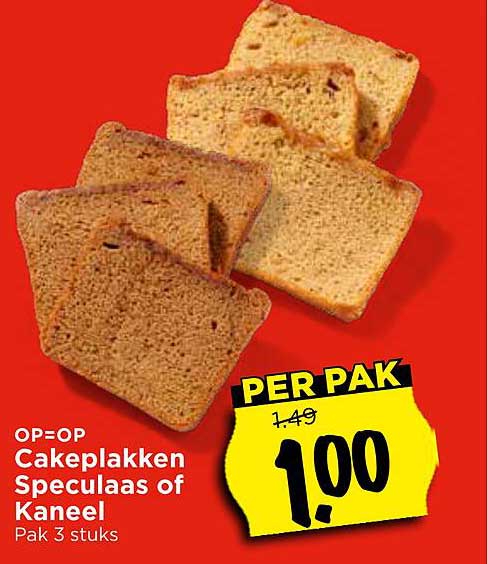 Cakeplakken Speculaas of Kaneel