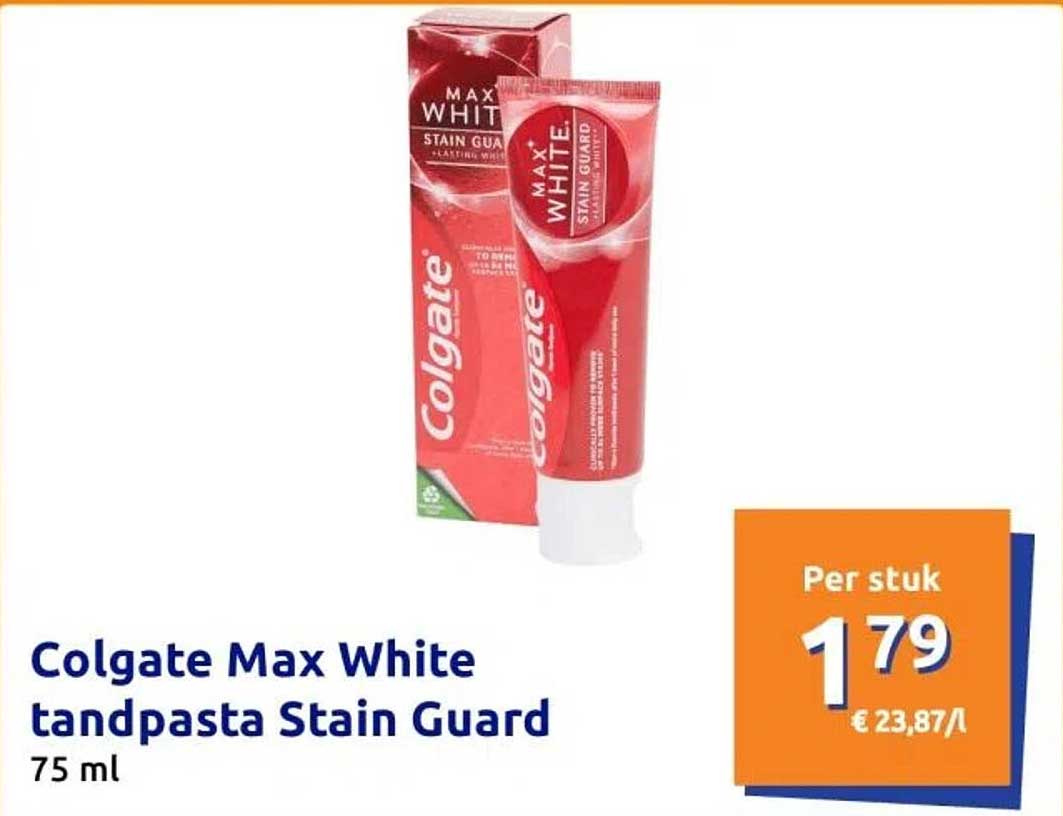 Colgate Max White tandpasta Stain Guard