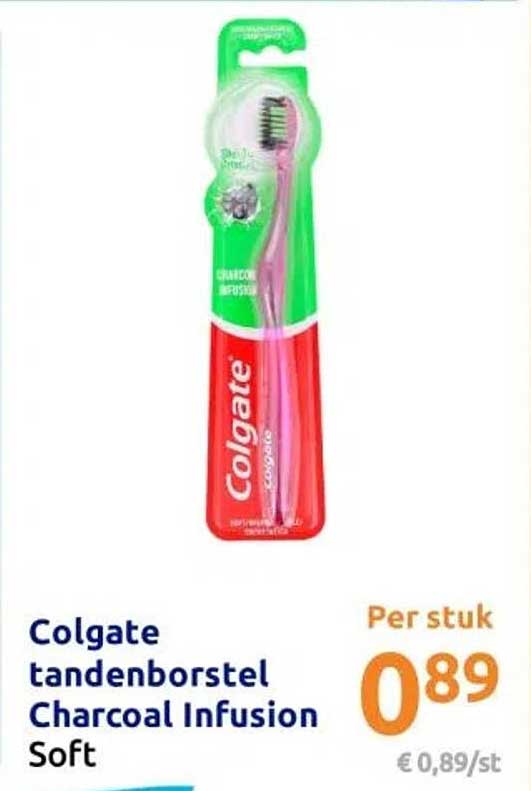 Colgate tandenborstel Charcoal Infusion Soft