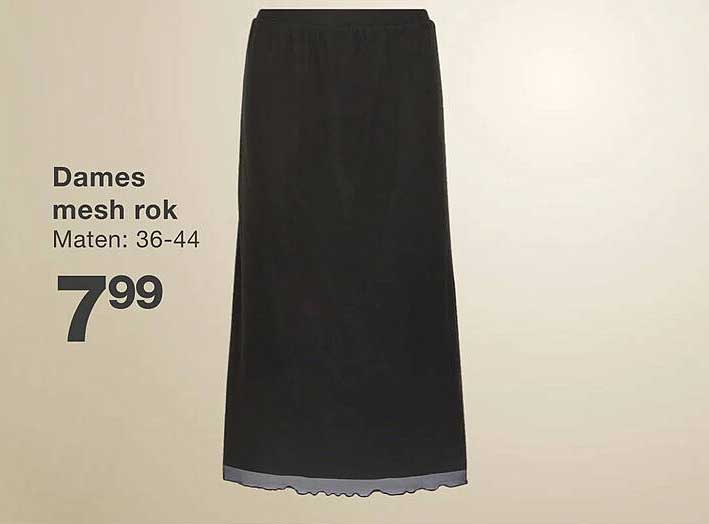 Dames mesh rok