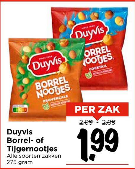 Duyvis Borrel- of Tijgernootjes