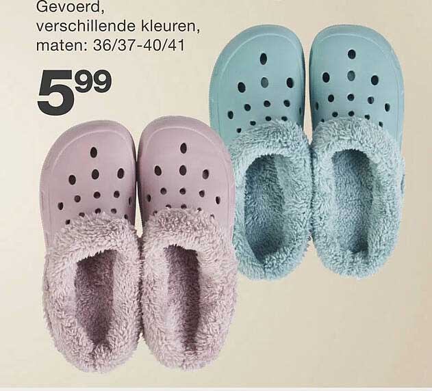 Gevoerd, verschillende kleuren, maten: 36/37-40/41