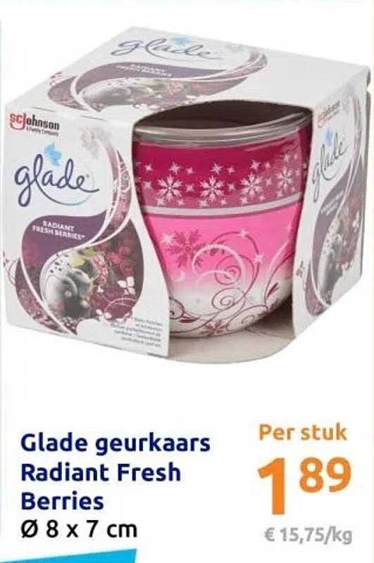 Glade geurkaars Radiant Fresh Berries