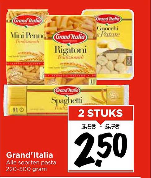 Grand’Italia Alle soorten pasta