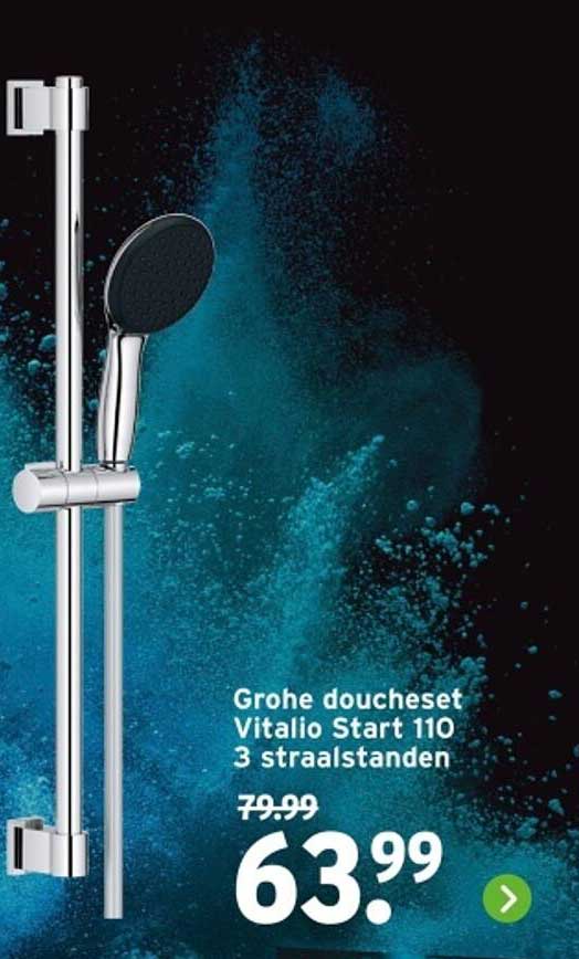 Grohe douceset Vitalio Start 110 3 straalstanden