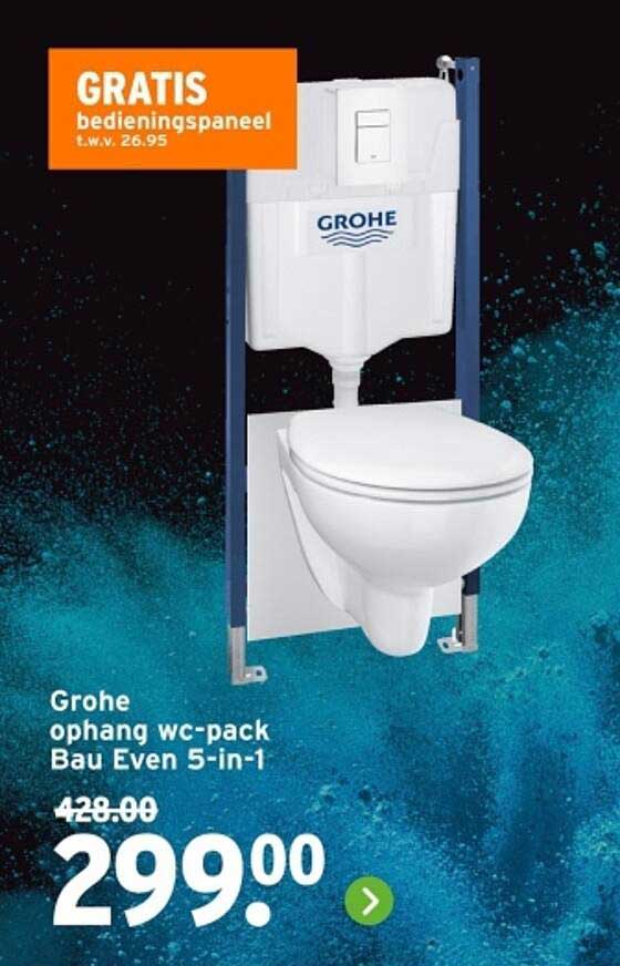 Grohe ophang wc-pack Bau Even 5-in-1