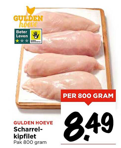 GULDEN HOEVE Scharrel-kipfilet