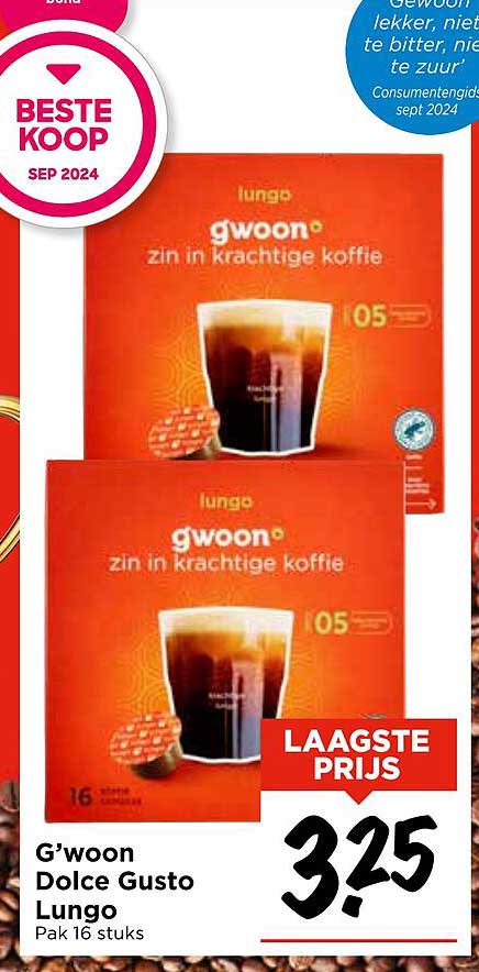 G'woon Dolce Gusto Lungo