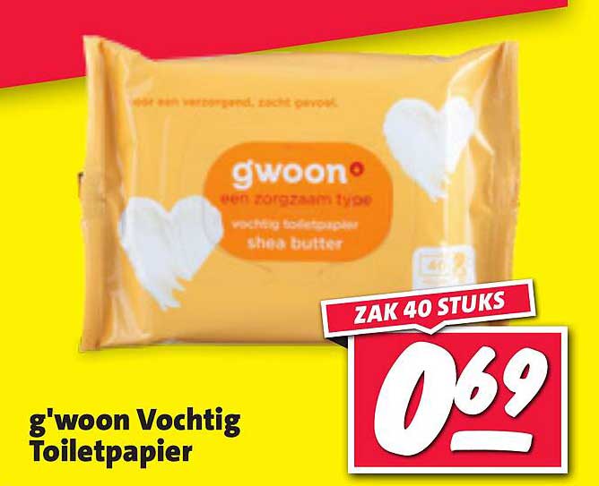 g'woon Vochtig Toiletpapier