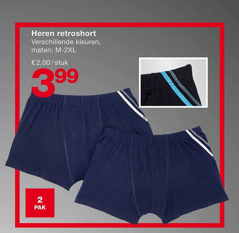 Heren retroshort