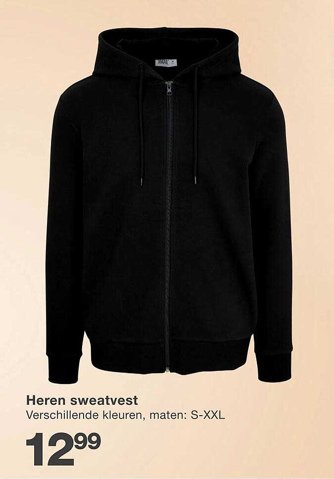 Heren sweatvest