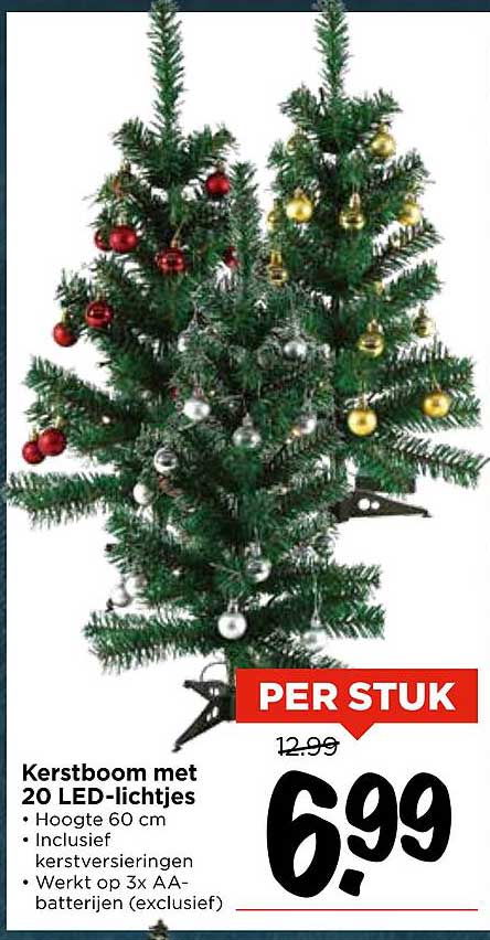 Kerstboom met 20 LED-lampjes