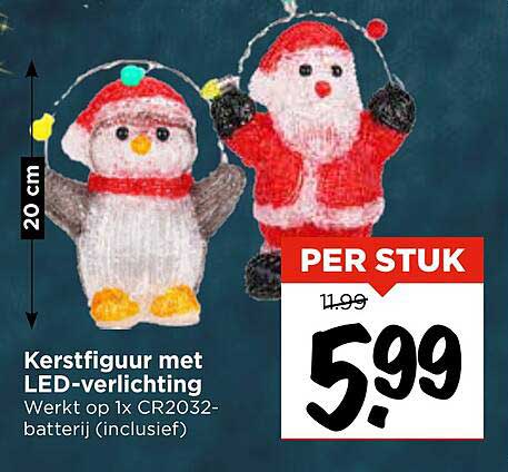 Kerstfiguur met LED-verlichting