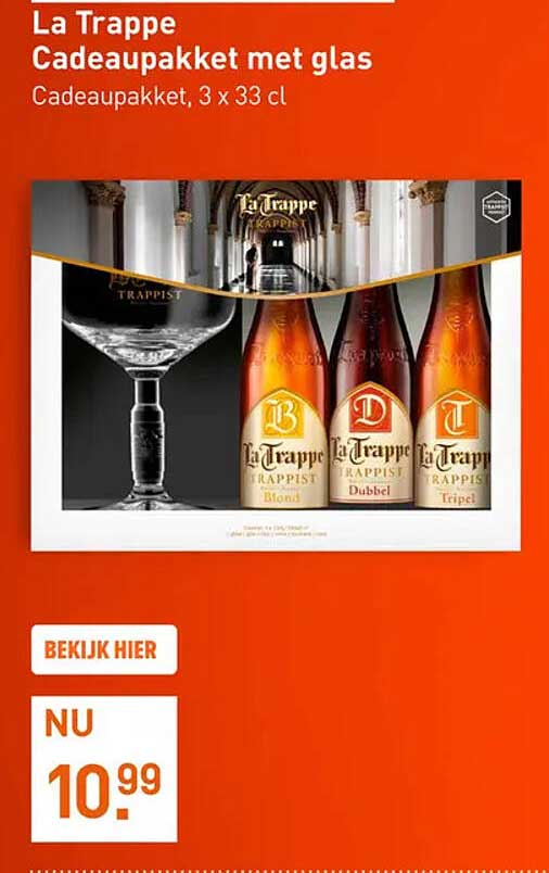 La Trappe Cadeaupakket met glas