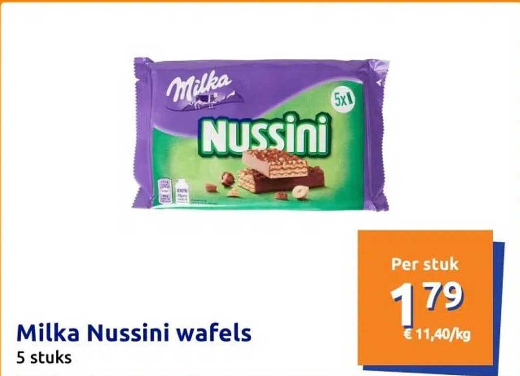 Milka Nussini wafels