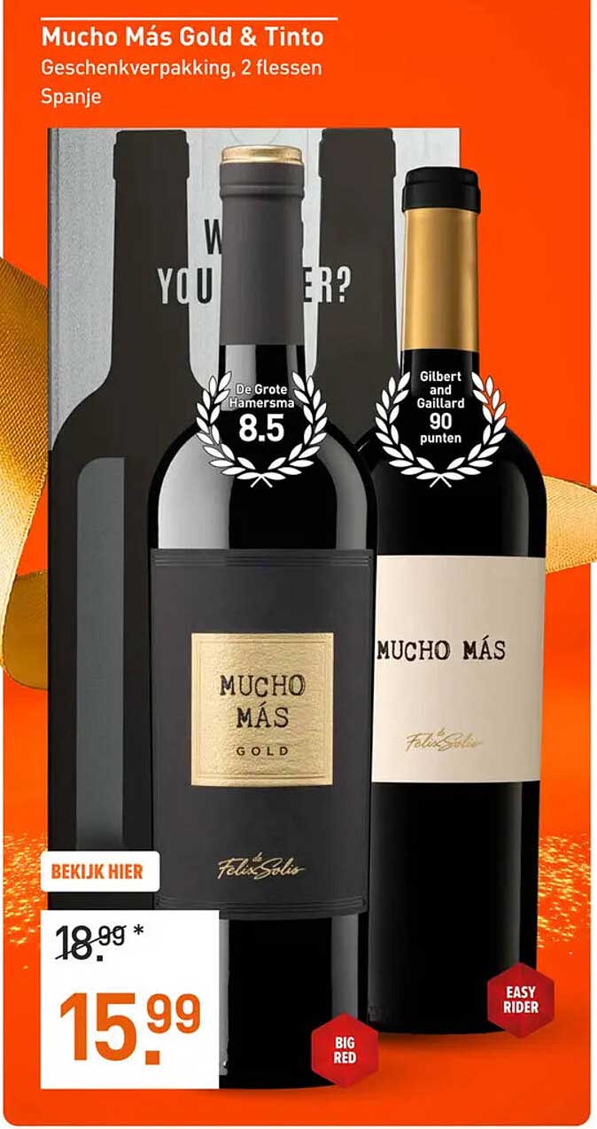 Mucho Más Gold & Tinto