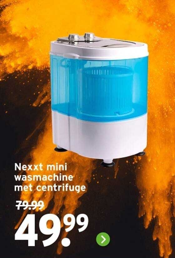 Nexxt mini wasmachine met centrifuge