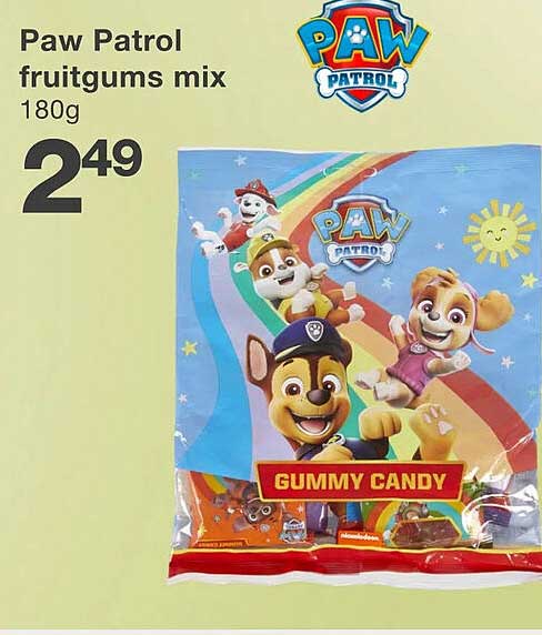 Paw Patrol fruitgums mix