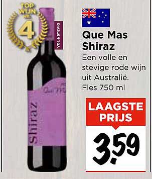 Que Mas Shiraz