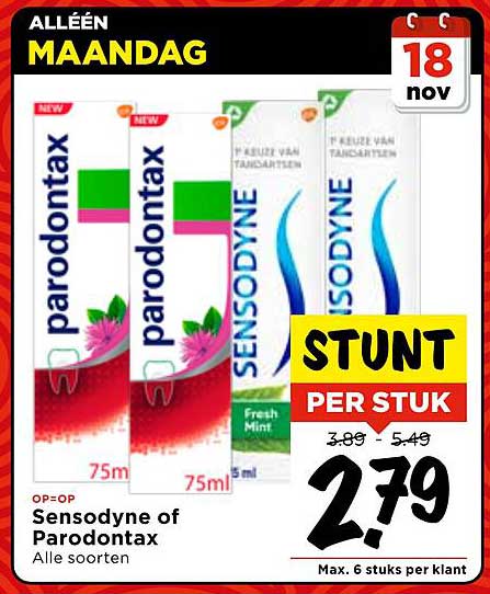 Sensodyne of Parodontax