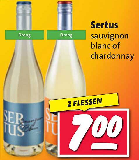 Sertus sauvignon blanc of chardonnay