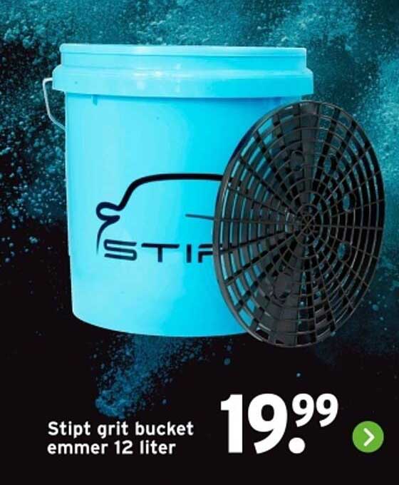 Stipt grit bucket emmer 12 liter