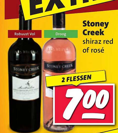 Stoney Creek shiraz red of rosé