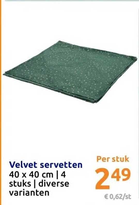 Velvet servetten