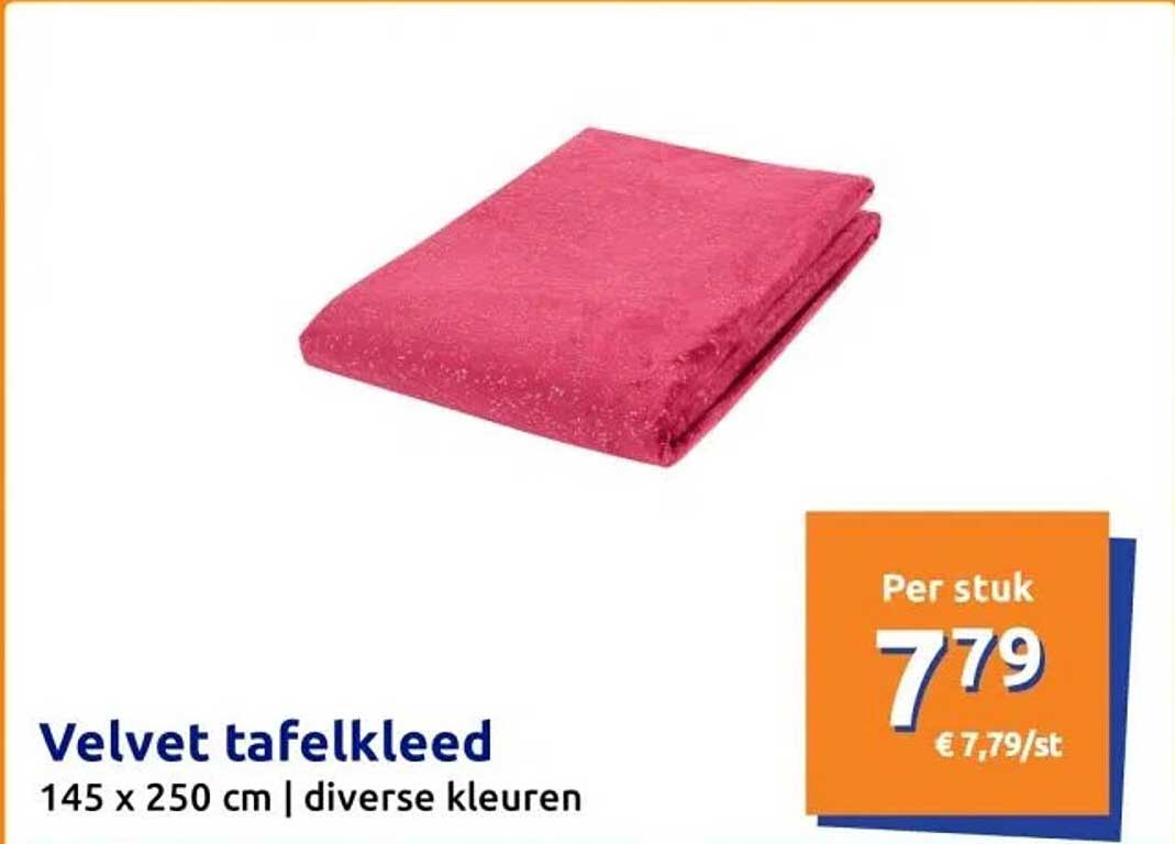 Velvet tafelkleed