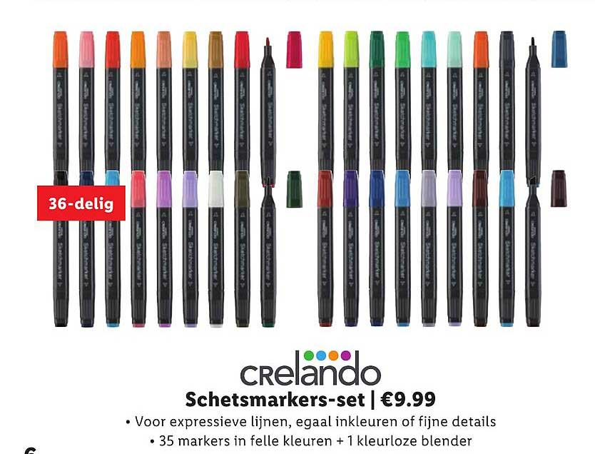 crelando Schetsmarkers-set