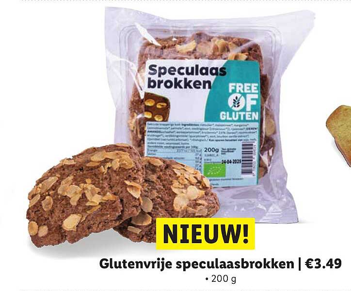 Glutenvrije speculaasbrokken