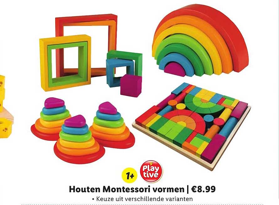 Houten Montessori vormen