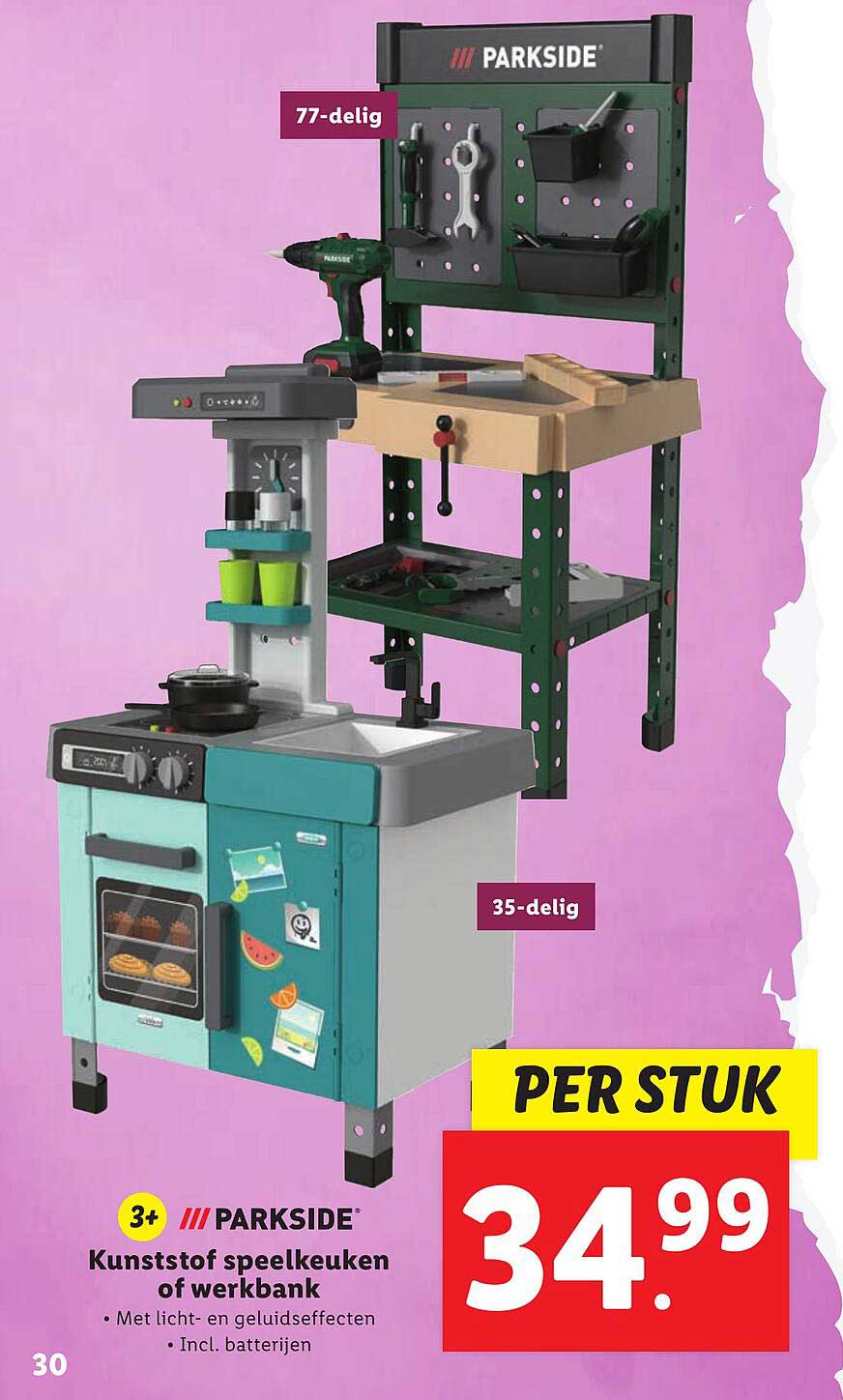 PARKSIDE® Kunststof speelkeuken of werkbank