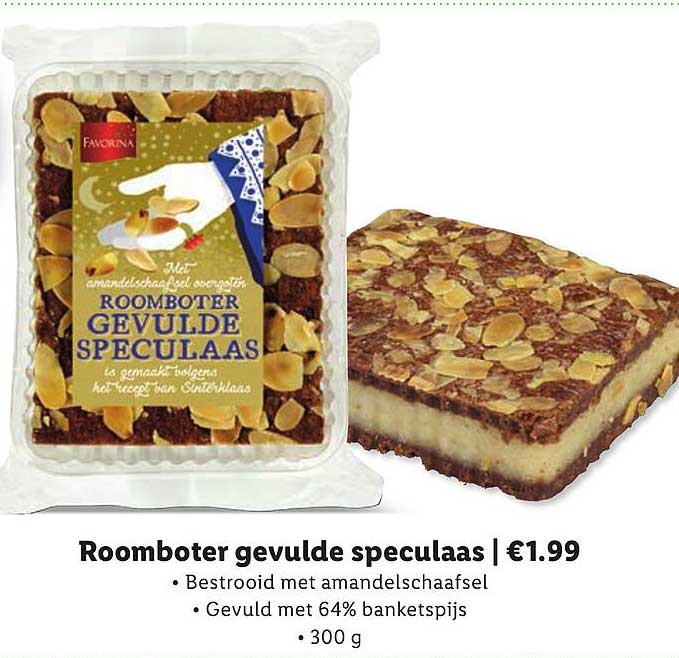 Roomboter gevulde speculaas