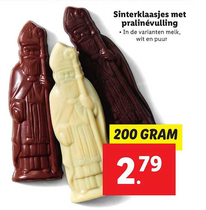 Sinterklaasjes met pralinévulling