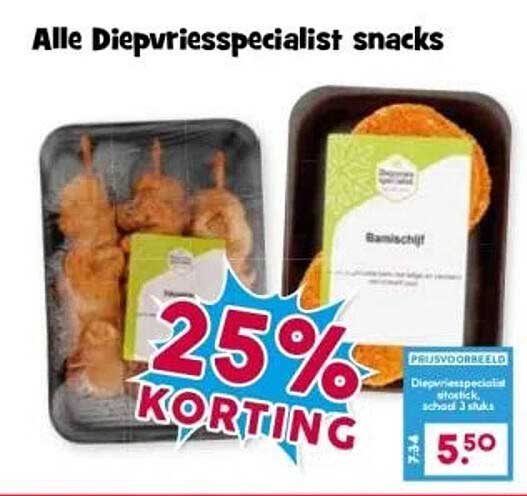 Alle Diepvriesspecialist snacks