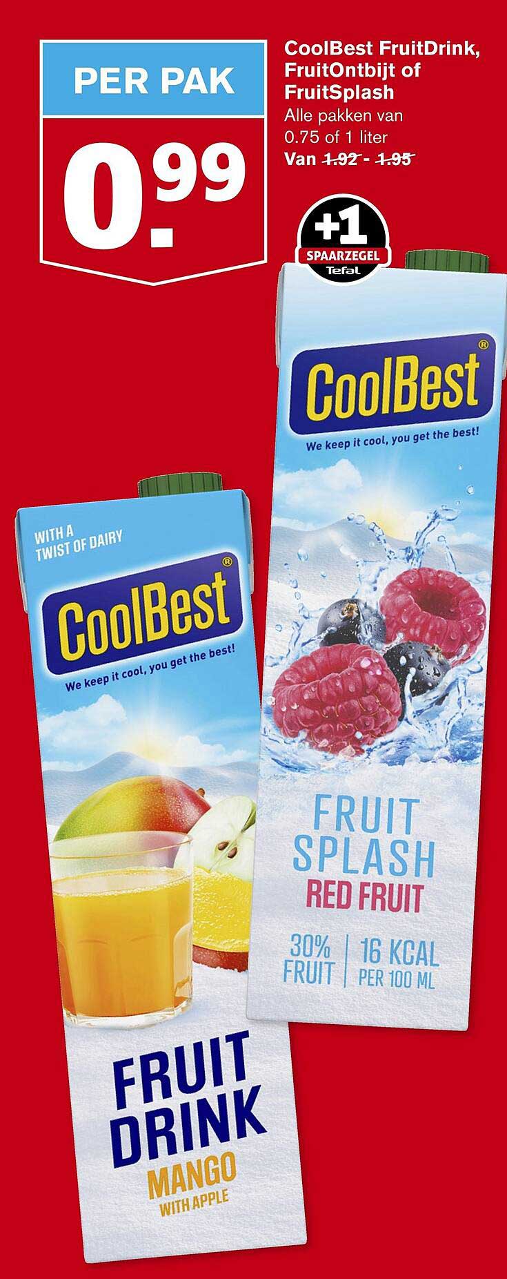 CoolBest FruitDrink, FruitOntbijt of FruitSplash