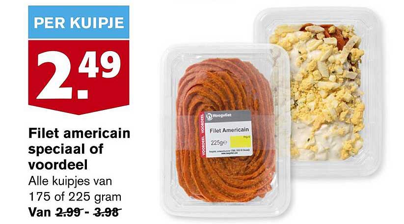 Filet americain speciaal of voordeel