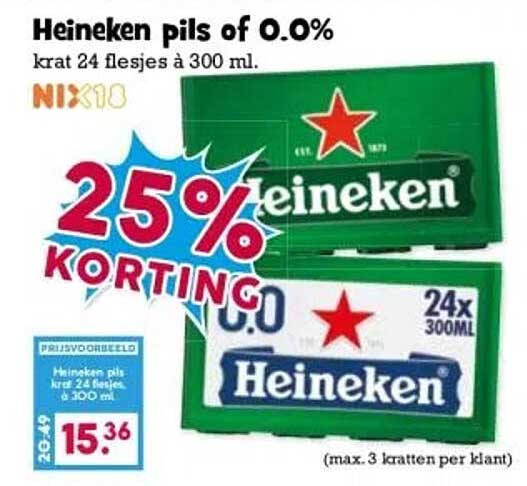 Heineken pils of 0.0%