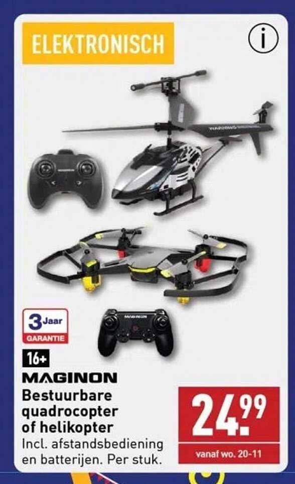 MAGINON Bestuurbare quadrocopter of helikopter